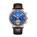 Pink Gold Blue Leather