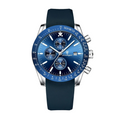 Silver Blue (Silicone Band)