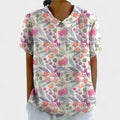 White floral print