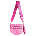 Checkered Hot Pink