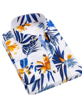 White tropical print