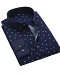Navy with anchor print