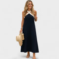 Navy & Beige