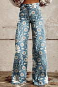 Blue with Flowers