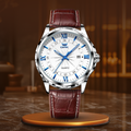 Leather Brown Blue