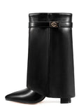 Black PU Short