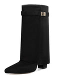 Black Suede Short