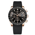 Silver Black (leather strap)