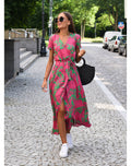 Pink and green