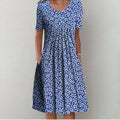 Blue with Flowers