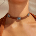 Tan-Turquoise